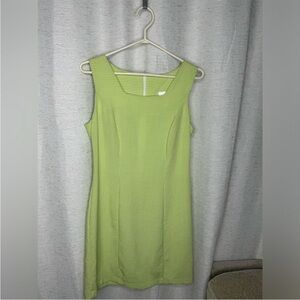 Vintage Lime Gingham Dress